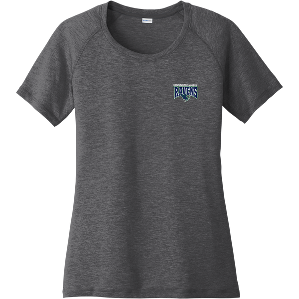 Kensington Valley Ravens Ladies PosiCharge Tri-Blend Wicking Scoop Neck Raglan Tee