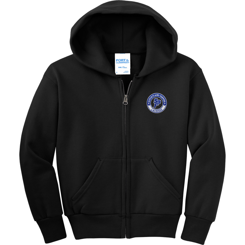SPF Lacrosse Youth Core Fleece Full-Zip Hooded Sweatshirt
