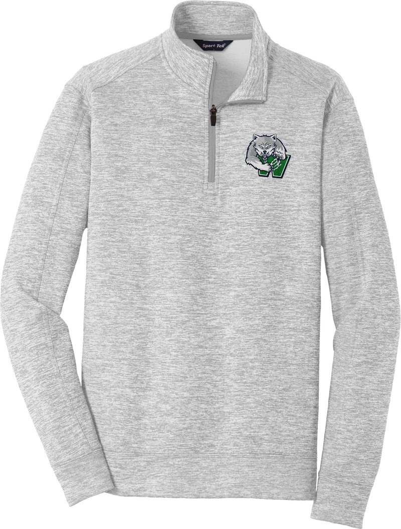 Woodbridge Wolfpack PosiCharge Electric Heather Fleece 1/4-Zip Pullover